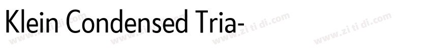 Klein Condensed Tria字体转换 Klein Condensed Tria字体转换